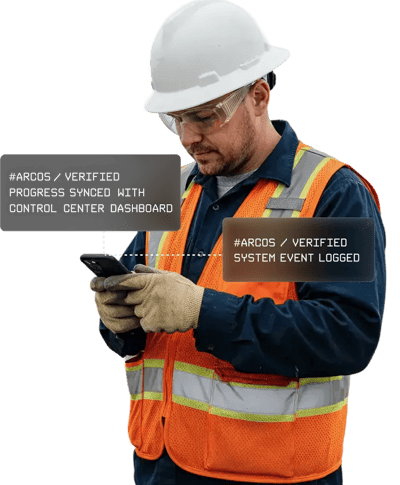 Man reviewing messages on phone